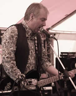 A person playing guitar  Description automatically generated with low confidence